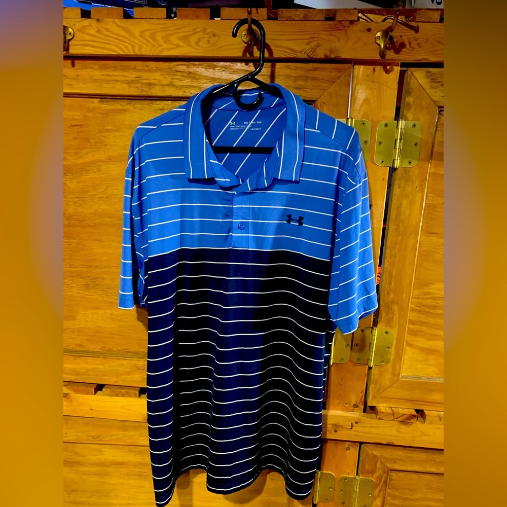 Under armor polo shirt, blue size XXL